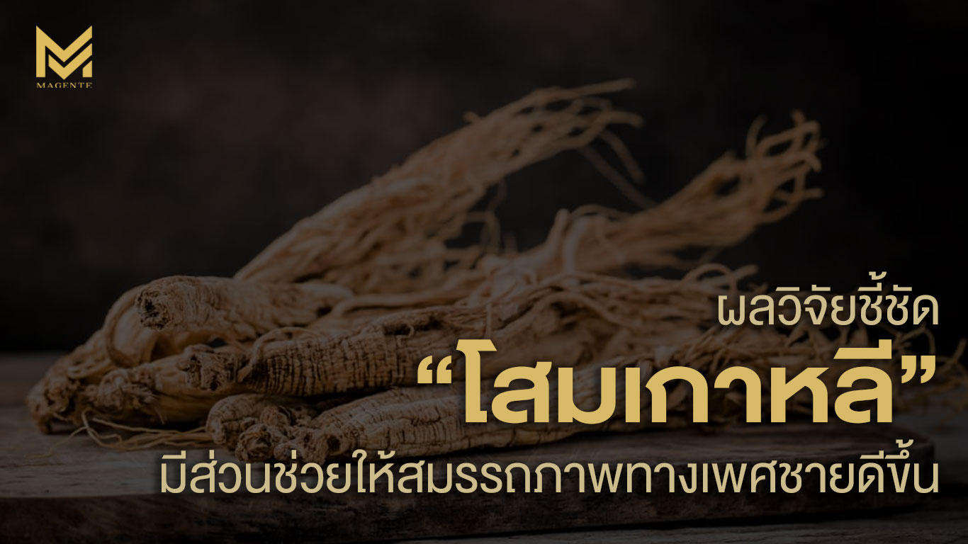 ผลวิจัยชี้ชัด “โสมเกาหลี” มีส่วนช่วยให้สมรรถภาพทางเพศชายดีขึ้น